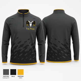 Quarter Zip Jacket, The Pride, Track & Field, Teamtime, Team time, sublimation, custom sports apparel, team uniforms, spirit wear, spiritwear, sports uniforms, custom shirts, team store, custom team store, fundraiser sports, apparel fundraiser