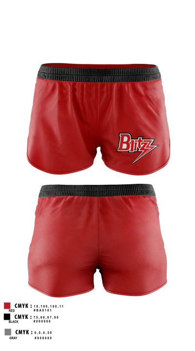 Chicago Blitz Youth Football and Cheer Womens Soccer Shorts - 2