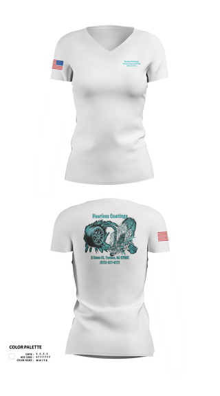 Womens Short Sleeve Vneck Shirt, Peerless Coatings, Police, Teamtime, Team time, sublimation, custom sports apparel, team uniforms, spirit wear, spiritwear, sports uniforms, custom shirts, team store, custom team store, fundraiser sports, apparel fundraiser
