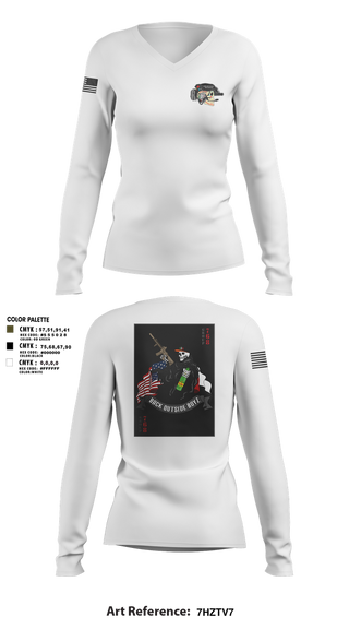 Womens Long Sleeve Vneck Shirt, Human Smuggling, Police, Teamtime, Team time, sublimation, custom sports apparel, team uniforms, spirit wear, spiritwear, sports uniforms, custom shirts, team store, custom team store, fundraiser sports, apparel fundraiser