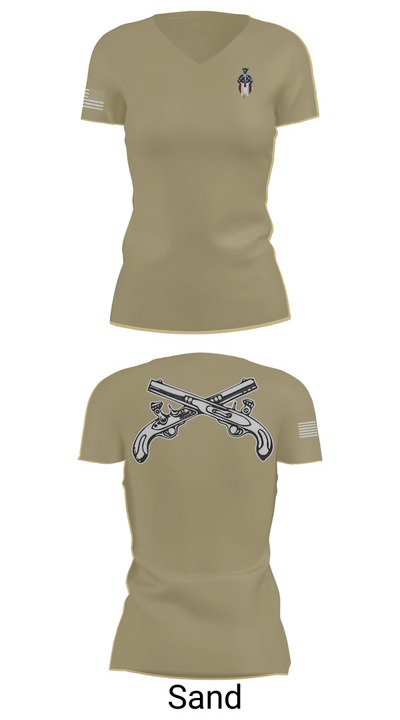 712th MP Co 21611844 Women's Short Sleeve V-neck Shirt - 88