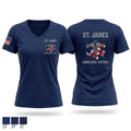 St. James Ambulance District 53931516 Women's Short Sleeve V-neck Shirt - 1