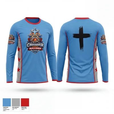 Crossover Hoops Bulldoge 9942856 Long Sleeve Performance Shirt 1