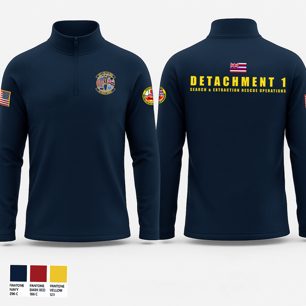 Quarter Zip Jacket, Detachment 1 SERO, National Guard, Teamtime, Team time, sublimation, custom sports apparel, team uniforms, spirit wear, spiritwear, sports uniforms, custom shirts, team store, custom team store, fundraiser sports, apparel fundraiser