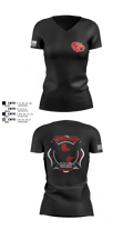 Cy creek fire 22 83530628 Women's Short Sleeve V-neck Shirt - 50