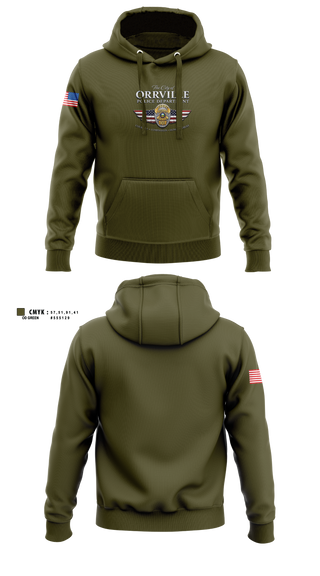 Hoodie, Orrville Police Department, Police, Teamtime, Team time, sublimation, custom sports apparel, team uniforms, spirit wear, spiritwear, sports uniforms, custom shirts, team store, custom team store, fundraiser sports, apparel fundraiser