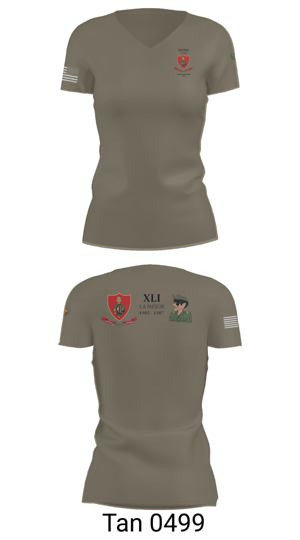 Womens Short Sleeve Vneck Shirt, CMLP41, Army, Teamtime, Team time, sublimation, custom sports apparel, team uniforms, spirit wear, spiritwear, sports uniforms, custom shirts, team store, custom team store, fundraiser sports, apparel fundraiser