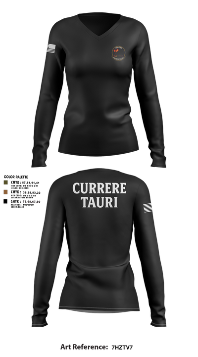 118th CES 57579615 Women's Long Sleeve V-neck Shirt - 3