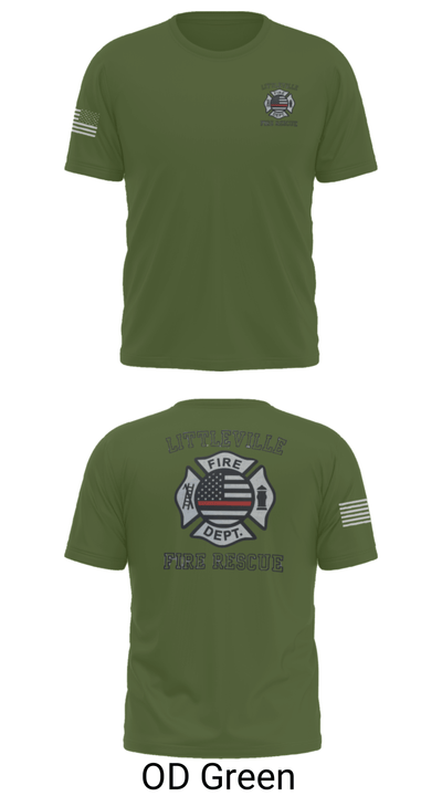 Littleville Fire & Rescue 55821755 Short Sleeve Performance Shirt - 30