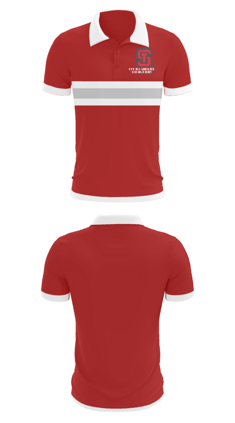 Short Sleeve Performance Polo, Spring Lake High School Hockey, Ice Hockey, Teamtime, Team time, sublimation, custom sports apparel, team uniforms, spirit wear, spiritwear, sports uniforms, custom shirts, team store, custom team store, fundraiser sports, apparel fundraiser