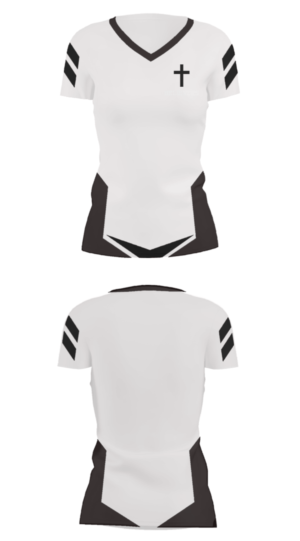 Women's Short Sleeve Vneck Shirt, Believers, Men's Basketball, Teamtime, Team time, sublimation, custom sports apparel, team uniforms, spirit wear, spiritwear, sports uniforms, custom shirts, team store, custom team store, fundraiser sports, apparel fundraiser