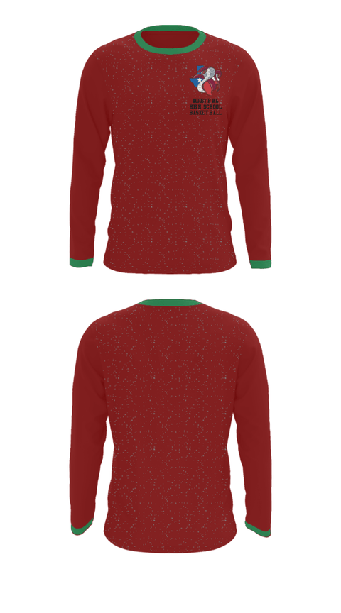 Long Sleeve Performance Shirt, Industrial High School Basketball, Women's Basketball, Teamtime, Team time, sublimation, custom sports apparel, team uniforms, spirit wear, spiritwear, sports uniforms, custom shirts, team store, custom team store, fundraiser sports, apparel fundraiser