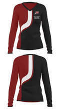Waterloo West High School Basketball 71439275 Women's Long Sleeve V-neck Shirt - 37
