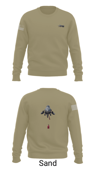 Crew Neck Sweatshirt, 114th fighter wing, National Guard, Teamtime, Team time, sublimation, custom sports apparel, team uniforms, spirit wear, spiritwear, sports uniforms, custom shirts, team store, custom team store, fundraiser sports, apparel fundraiser