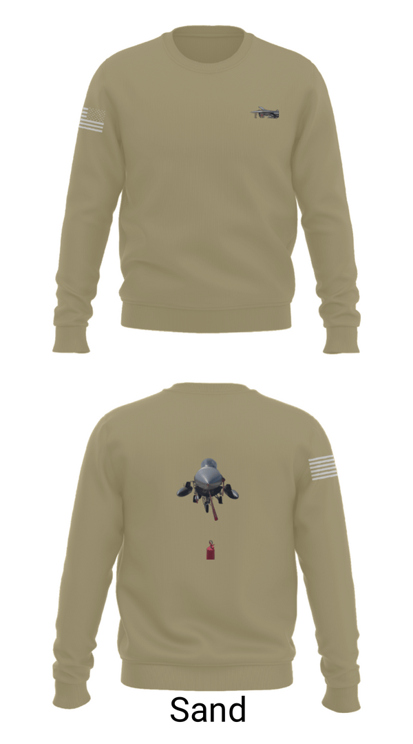 Crew Neck Sweatshirt, 114th fighter wing, National Guard, Teamtime, Team time, sublimation, custom sports apparel, team uniforms, spirit wear, spiritwear, sports uniforms, custom shirts, team store, custom team store, fundraiser sports, apparel fundraiser