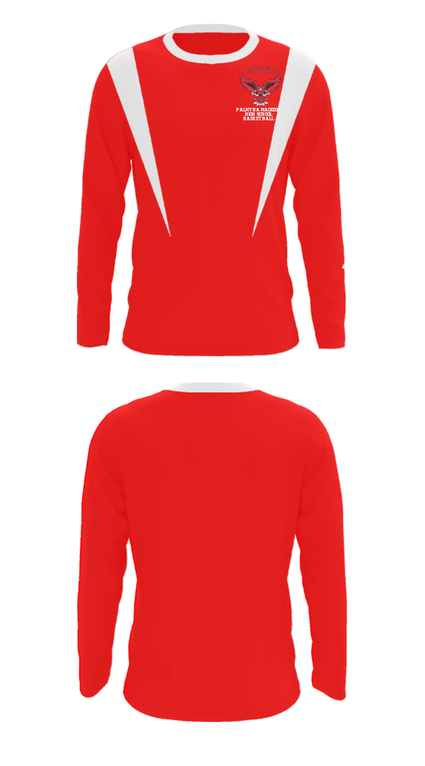 Long Sleeve Performance Shirt, Palmyra-Macedon High School Basketball, Women's Basketball, Teamtime, Team time, sublimation, custom sports apparel, team uniforms, spirit wear, spiritwear, sports uniforms, custom shirts, team store, custom team store, fundraiser sports, apparel fundraiser