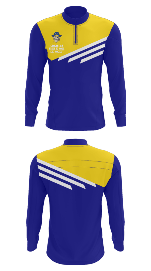Quarter Zip Jacket, Crookston High School Ice Hockey, Ice Hockey, Teamtime, Team time, sublimation, custom sports apparel, team uniforms, spirit wear, spiritwear, sports uniforms, custom shirts, team store, custom team store, fundraiser sports, apparel fundraiser