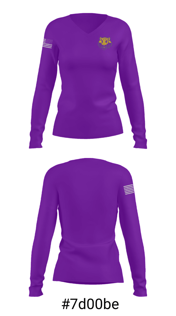 Women's Long Sleeve Vneck Shirt, Edward Lee McClain High School Basketball, Women's Basketball, Teamtime, Team time, sublimation, custom sports apparel, team uniforms, spirit wear, spiritwear, sports uniforms, custom shirts, team store, custom team store, fundraiser sports, apparel fundraiser