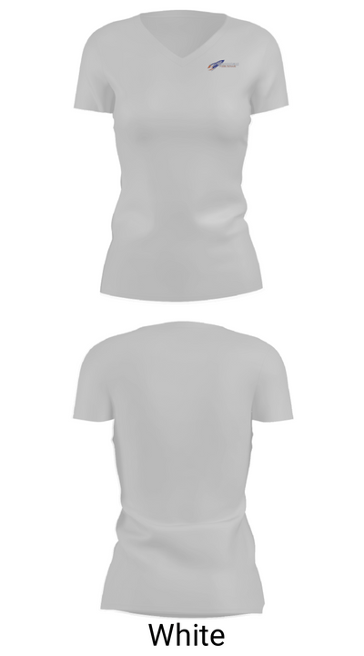54Th Street Academy 77827162 Women's Short Sleeve V-neck Shirt - 7