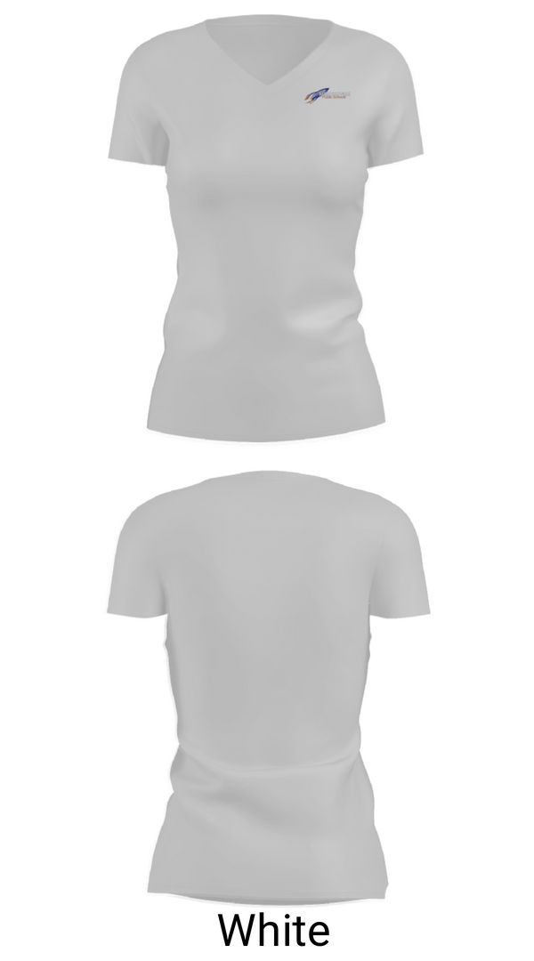 Women's Short Sleeve Vneck Shirt, 54Th Street Academy, Spirit Store, Teamtime, Team time, sublimation, custom sports apparel, team uniforms, spirit wear, spiritwear, sports uniforms, custom shirts, team store, custom team store, fundraiser sports, apparel fundraiser