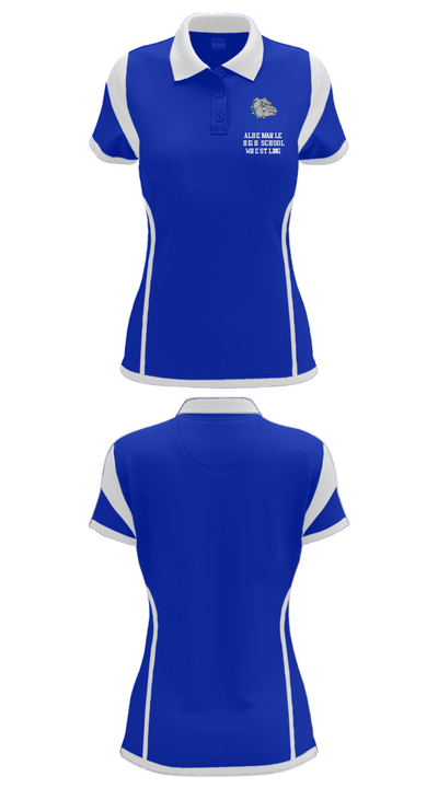 Albemarle High School Wrestling 26265341 Women's Short Sleeve Performance Polo  - 28