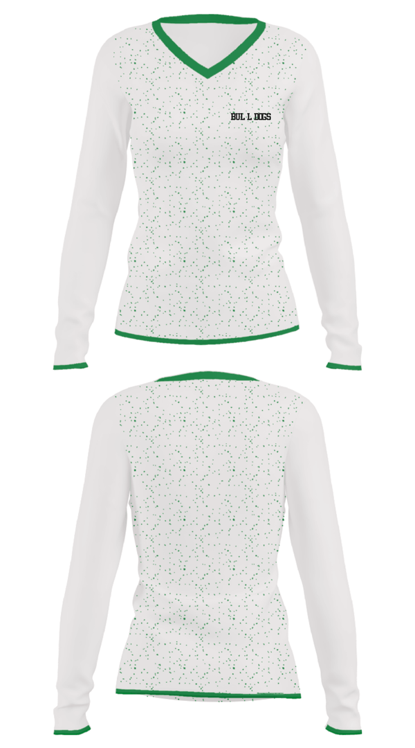 Women's Long Sleeve Vneck Shirt, Bulldogs, Men's Basketball, Teamtime, Team time, sublimation, custom sports apparel, team uniforms, spirit wear, spiritwear, sports uniforms, custom shirts, team store, custom team store, fundraiser sports, apparel fundraiser