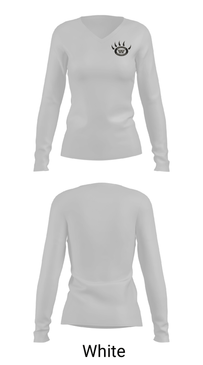 Westview High School Gymnastics 94290525 Women's Long Sleeve V-neck Shirt - 6