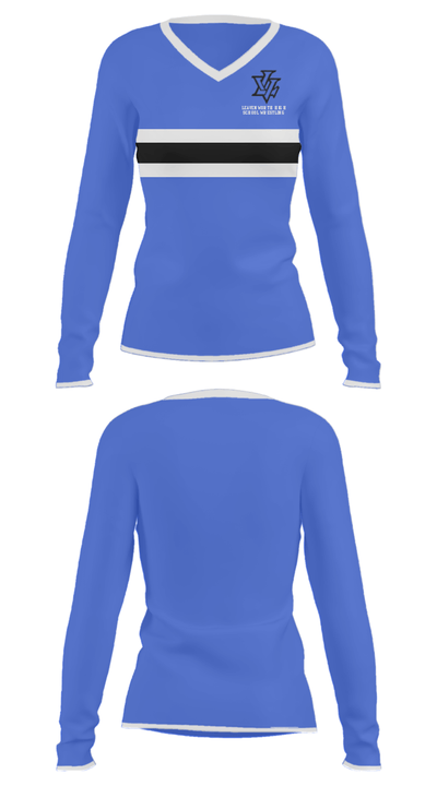 Leavenworth High School Wrestling 92397722 Women's Long Sleeve V-neck Shirt - 31