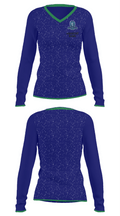 Marymount School 28935385 Women's Long Sleeve V-neck Shirt - 33