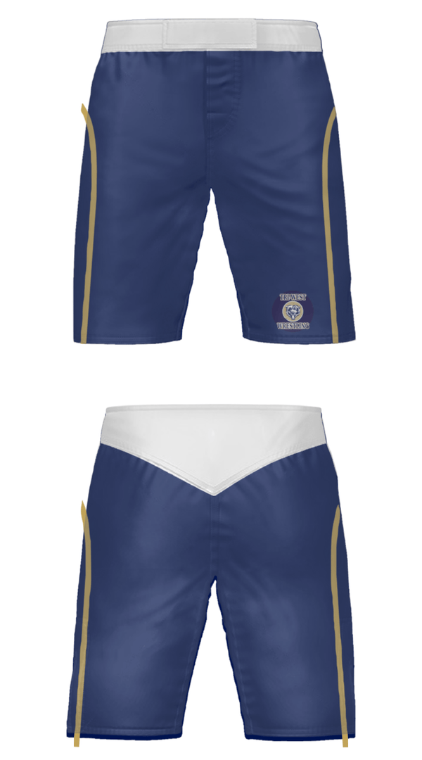 Fight Shorts, Tri-West High School Wrestling, Wrestling, Teamtime, Team time, sublimation, custom sports apparel, team uniforms, spirit wear, spiritwear, sports uniforms, custom shirts, team store, custom team store, fundraiser sports, apparel fundraiser