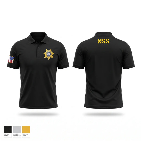 Short Sleeve Performance Polo, National Security, Police, Teamtime, Team time, sublimation, custom sports apparel, team uniforms, spirit wear, spiritwear, sports uniforms, custom shirts, team store, custom team store, fundraiser sports, apparel fundraiser