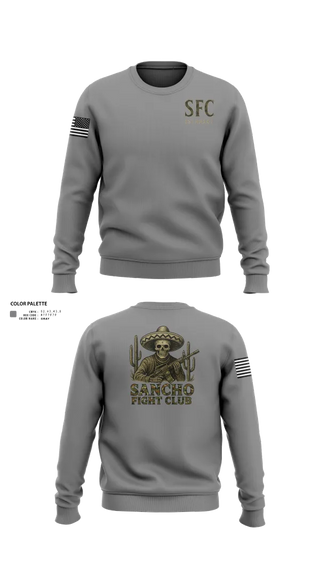 Crew Neck Sweatshirt, Sancho Fight Club, , Teamtime, Team time, sublimation, custom sports apparel, team uniforms, spirit wear, spiritwear, sports uniforms, custom shirts, team store, custom team store, fundraiser sports, apparel fundraiser