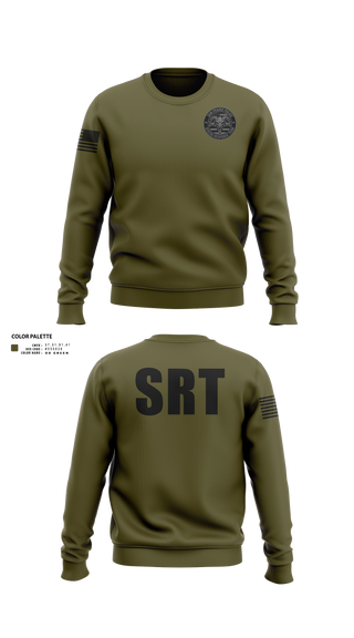 Crew Neck Sweatshirt, SRT, Police, Teamtime, Team time, sublimation, custom sports apparel, team uniforms, spirit wear, spiritwear, sports uniforms, custom shirts, team store, custom team store, fundraiser sports, apparel fundraiser
