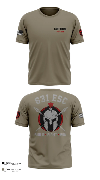 Short Sleeve Performance Shirt, 631st ESC, Army, Teamtime, Team time, sublimation, custom sports apparel, team uniforms, spirit wear, spiritwear, sports uniforms, custom shirts, team store, custom team store, fundraiser sports, apparel fundraiser