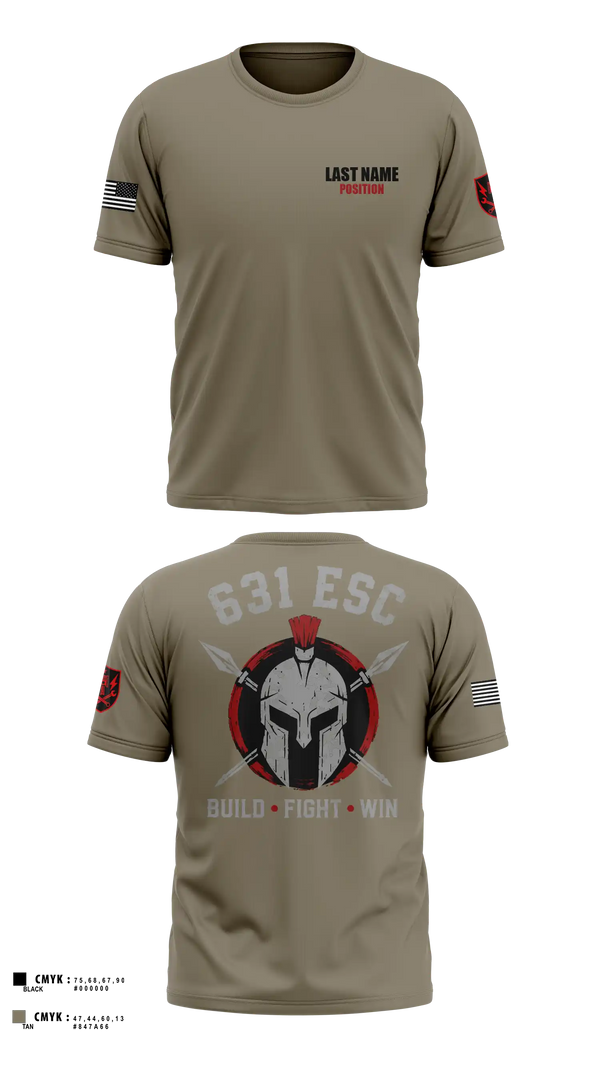 Short Sleeve Performance Shirt, 631st ESC, Army, Teamtime, Team time, sublimation, custom sports apparel, team uniforms, spirit wear, spiritwear, sports uniforms, custom shirts, team store, custom team store, fundraiser sports, apparel fundraiser