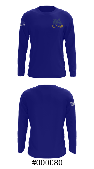 Long Sleeve Performance Shirt, Fraser High School Gymnastics, Spirit Store, Teamtime, Team time, sublimation, custom sports apparel, team uniforms, spirit wear, spiritwear, sports uniforms, custom shirts, team store, custom team store, fundraiser sports, apparel fundraiser