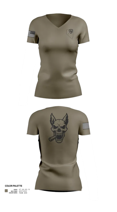 NAS Fallon K9 3245056 Women's Short Sleeve V-neck Shirt - 22