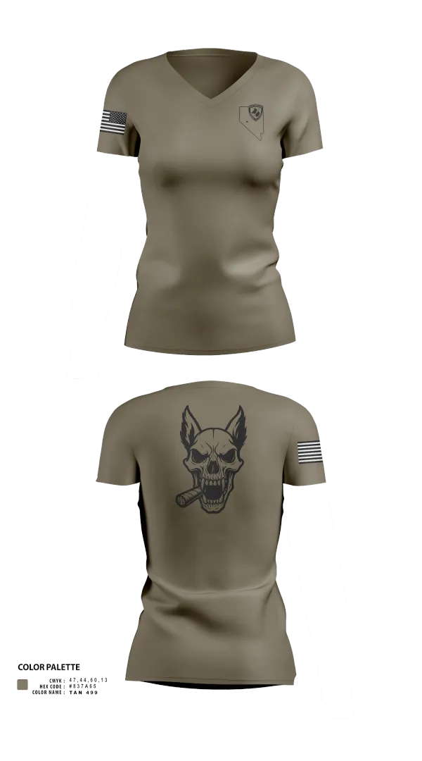 Womens Short Sleeve Vneck Shirt, NAS Fallon K9, , Teamtime, Team time, sublimation, custom sports apparel, team uniforms, spirit wear, spiritwear, sports uniforms, custom shirts, team store, custom team store, fundraiser sports, apparel fundraiser