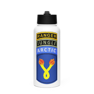 NANOOK 45782597 Stainless Steel Water Bottle with a Straw Lid