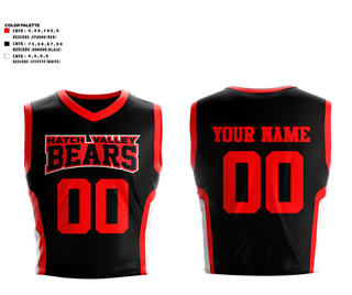 Mens Basketball Jersey, Hatch Valley Bears, Men's Basketball, Teamtime, Team time, sublimation, custom sports apparel, team uniforms, spirit wear, spiritwear, sports uniforms, custom shirts, team store, custom team store, fundraiser sports, apparel fundraiser