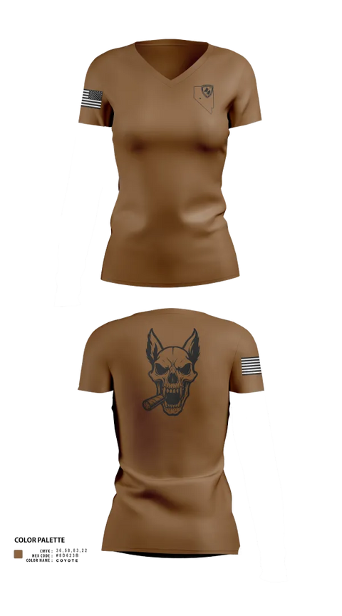 Womens Short Sleeve Vneck Shirt, NAS Fallon K9, , Teamtime, Team time, sublimation, custom sports apparel, team uniforms, spirit wear, spiritwear, sports uniforms, custom shirts, team store, custom team store, fundraiser sports, apparel fundraiser