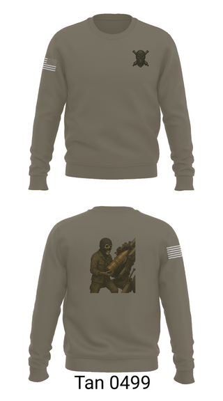 Crew Neck Sweatshirt, 2/11 Battery H, Marines, Teamtime, Team time, sublimation, custom sports apparel, team uniforms, spirit wear, spiritwear, sports uniforms, custom shirts, team store, custom team store, fundraiser sports, apparel fundraiser