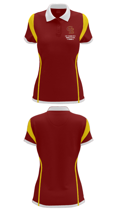 Women's Short Sleeve Performance Polo, Cape Elizabeth Middle School Swimming, Swimming, Teamtime, Team time, sublimation, custom sports apparel, team uniforms, spirit wear, spiritwear, sports uniforms, custom shirts, team store, custom team store, fundraiser sports, apparel fundraiser