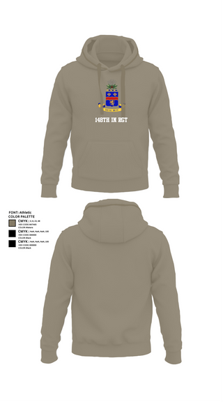 Hoodie, 148th IN RGT, , Teamtime, Team time, sublimation, custom sports apparel, team uniforms, spirit wear, spiritwear, sports uniforms, custom shirts, team store, custom team store, fundraiser sports, apparel fundraiser