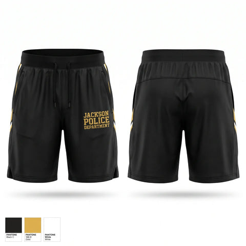 Athletic Shorts With Pockets, Jackson Police Department, Police, Teamtime, Team time, sublimation, custom sports apparel, team uniforms, spirit wear, spiritwear, sports uniforms, custom shirts, team store, custom team store, fundraiser sports, apparel fundraiser