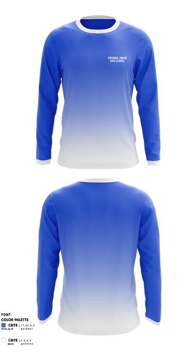 Phoenix Union High School District Classified Employees Association 78319335 Long Sleeve Performance Shirt 1