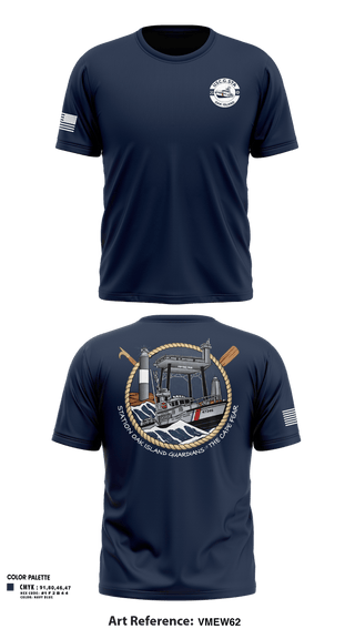 Old School Cotton Feel Shirt, CG STA OAK ISLAND, Coast Guard, Teamtime, Team time, sublimation, custom sports apparel, team uniforms, spirit wear, spiritwear, sports uniforms, custom shirts, team store, custom team store, fundraiser sports, apparel fundraiser