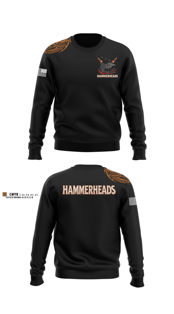 Crew Neck Sweatshirt, HHC, 307th ESB-E, Army, Teamtime, Team time, sublimation, custom sports apparel, team uniforms, spirit wear, spiritwear, sports uniforms, custom shirts, team store, custom team store, fundraiser sports, apparel fundraiser