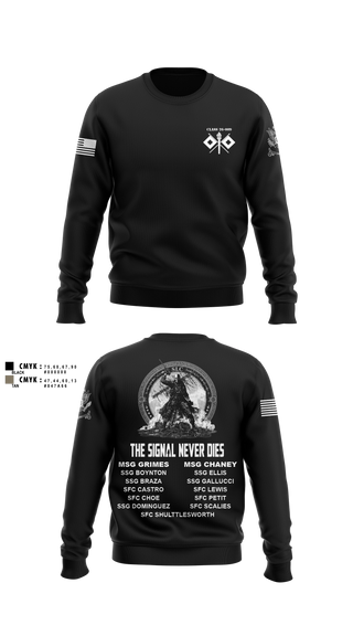 Crew Neck Sweatshirt, Senior Leaders Course FY26-009, Army, Teamtime, Team time, sublimation, custom sports apparel, team uniforms, spirit wear, spiritwear, sports uniforms, custom shirts, team store, custom team store, fundraiser sports, apparel fundraiser