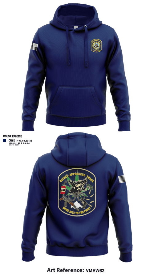 Hoodie, Columbia PD K-9 UnitColumbia PD K-9 Unit, Police, Teamtime, Team time, sublimation, custom sports apparel, team uniforms, spirit wear, spiritwear, sports uniforms, custom shirts, team store, custom team store, fundraiser sports, apparel fundraiser